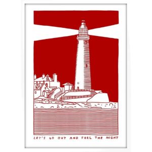 Let's Go Out Print A3